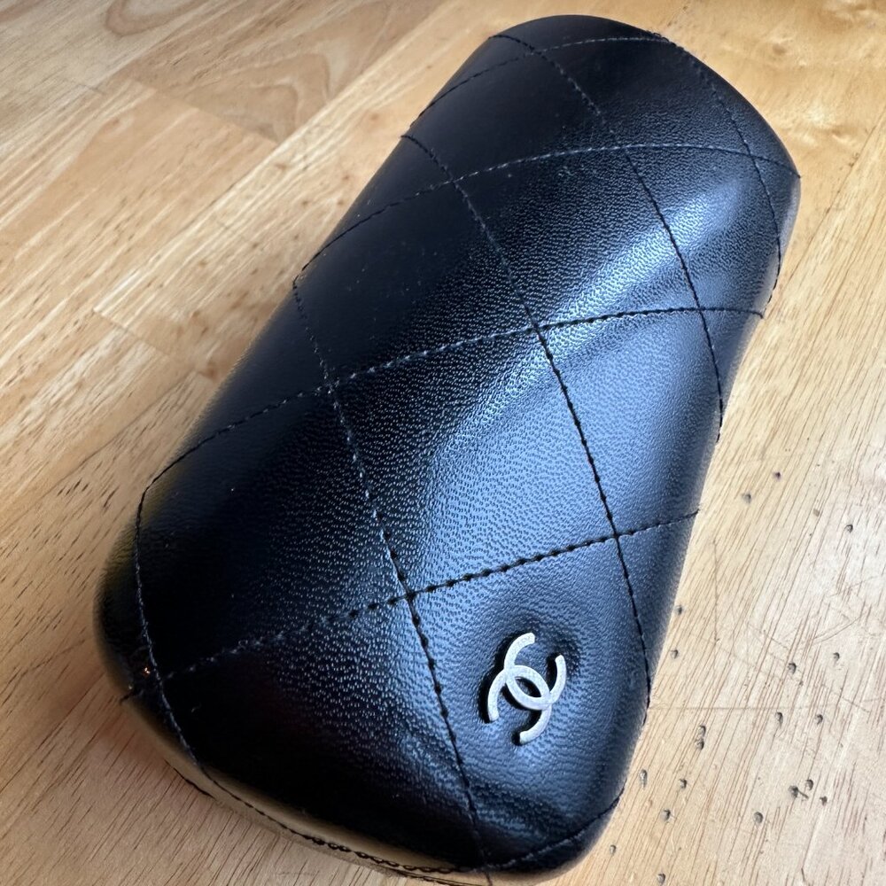 Chanel Oversized Black Framed Glasses + Case - THESE HAVE A PRESCRIPTION IN THEM - Picture 9 of 10